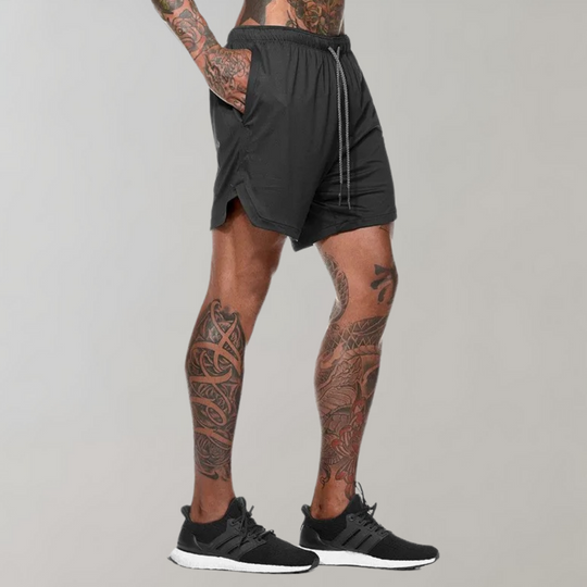 Viënzo | Versatile 2-in-1 Men's Fitness Shorts, Comfortable & Stylish