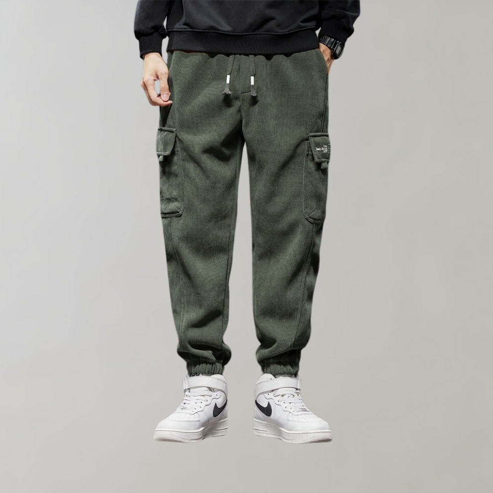 Osvald | Comfortable Corduroy Cargo Pants with Pockets