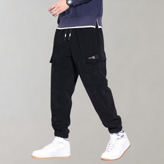 Osvald | Comfortable Corduroy Cargo Pants with Pockets