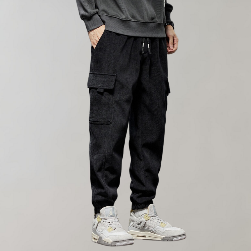 Osvald | Comfortable Corduroy Cargo Pants with Pockets
