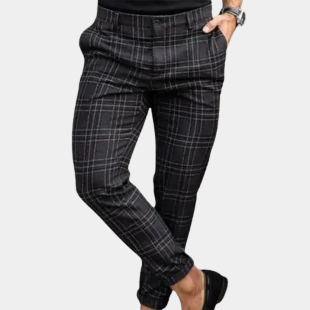 Delmore | Stylish Checked Trousers for Comfort and Versatility