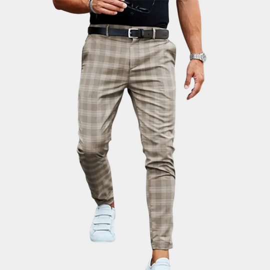 Delmore | Stylish Checked Trousers for Comfort and Versatility