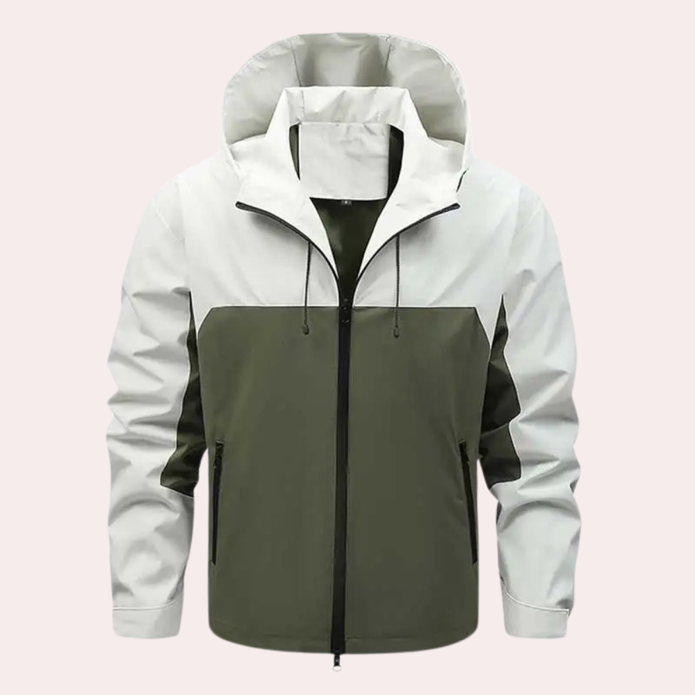 Denison | Leichte, stilvolle Windjacke mit verstellbarer Kapuze