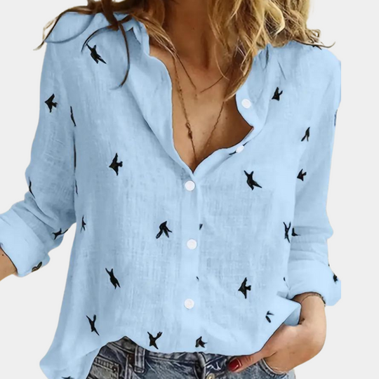 Aluminium | Bequem, Stilvoll, Damen Langarmshirt