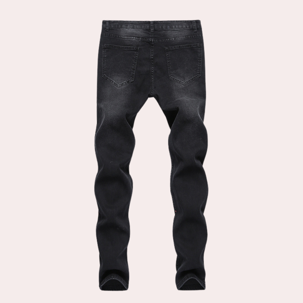 Pietro | Stylish men's jeans with unique paint design