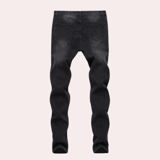 Pietro | Stylish men's jeans with unique paint design