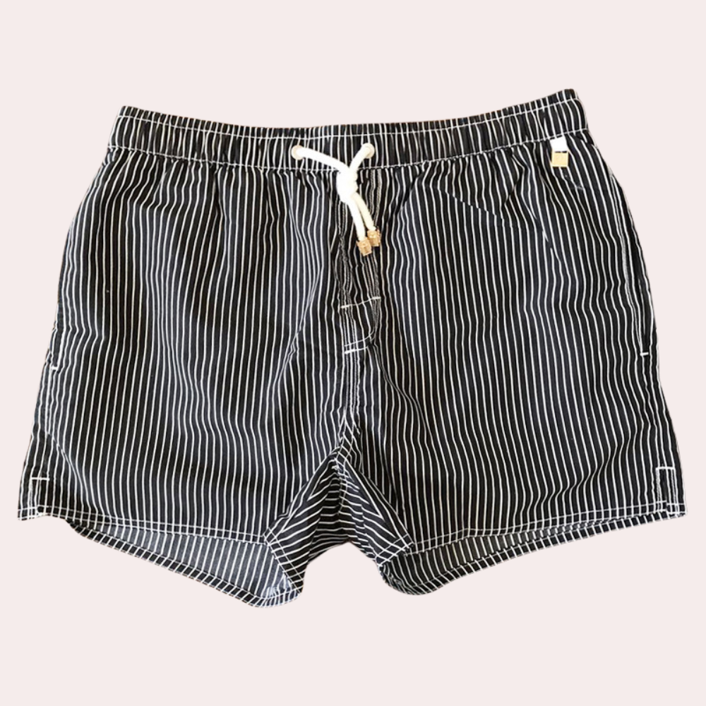 Marty | Trendy Striped Swim Shorts with Quick-Dry Fabric