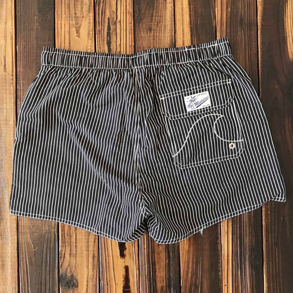 Marty | Trendy Striped Swim Shorts with Quick-Dry Fabric