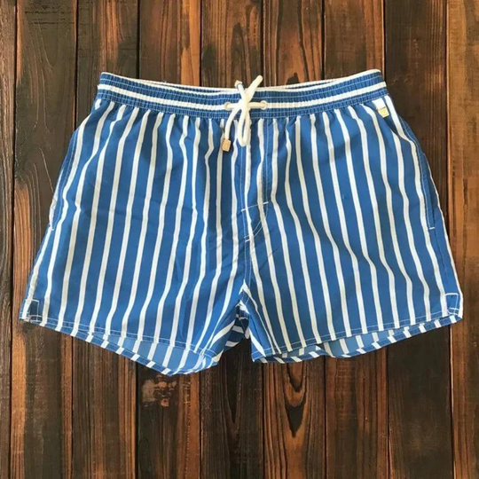 Marty | Trendy Striped Swim Shorts with Quick-Dry Fabric
