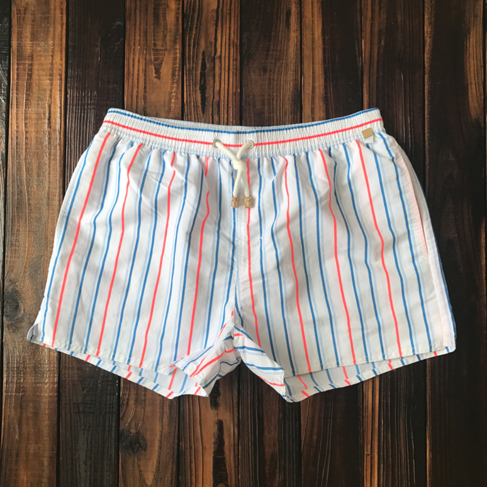 Marty | Trendy Striped Swim Shorts with Quick-Dry Fabric