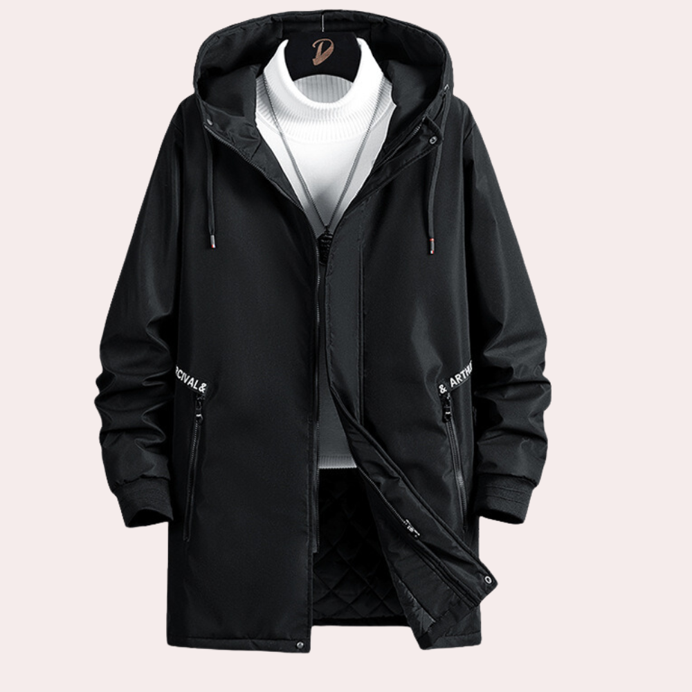 Herwig | Stylischer warmer Mantel mit trendigem Farbverlauf