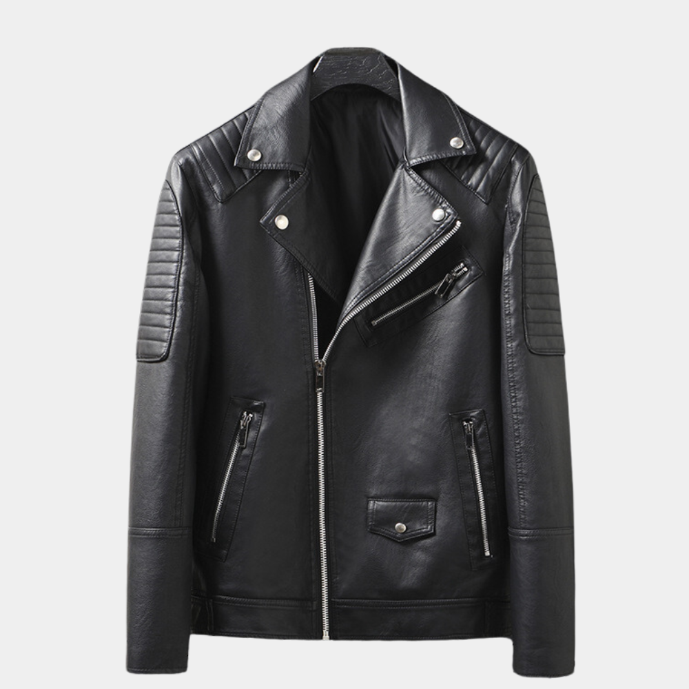 Lutz | Stylische Zip-Up Bikerjacke für Männer, langlebig und trendy