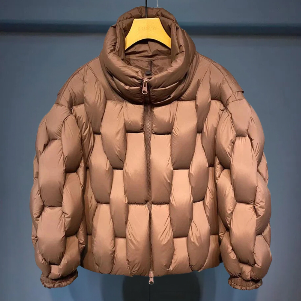 Schwarz | Stylische warme Pufferjacke für Männer, leicht und bequem