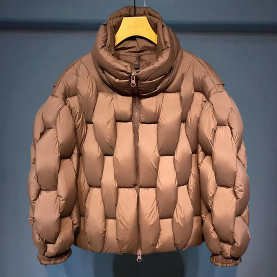 Schwarz | Stylische warme Pufferjacke für Männer, leicht und bequem