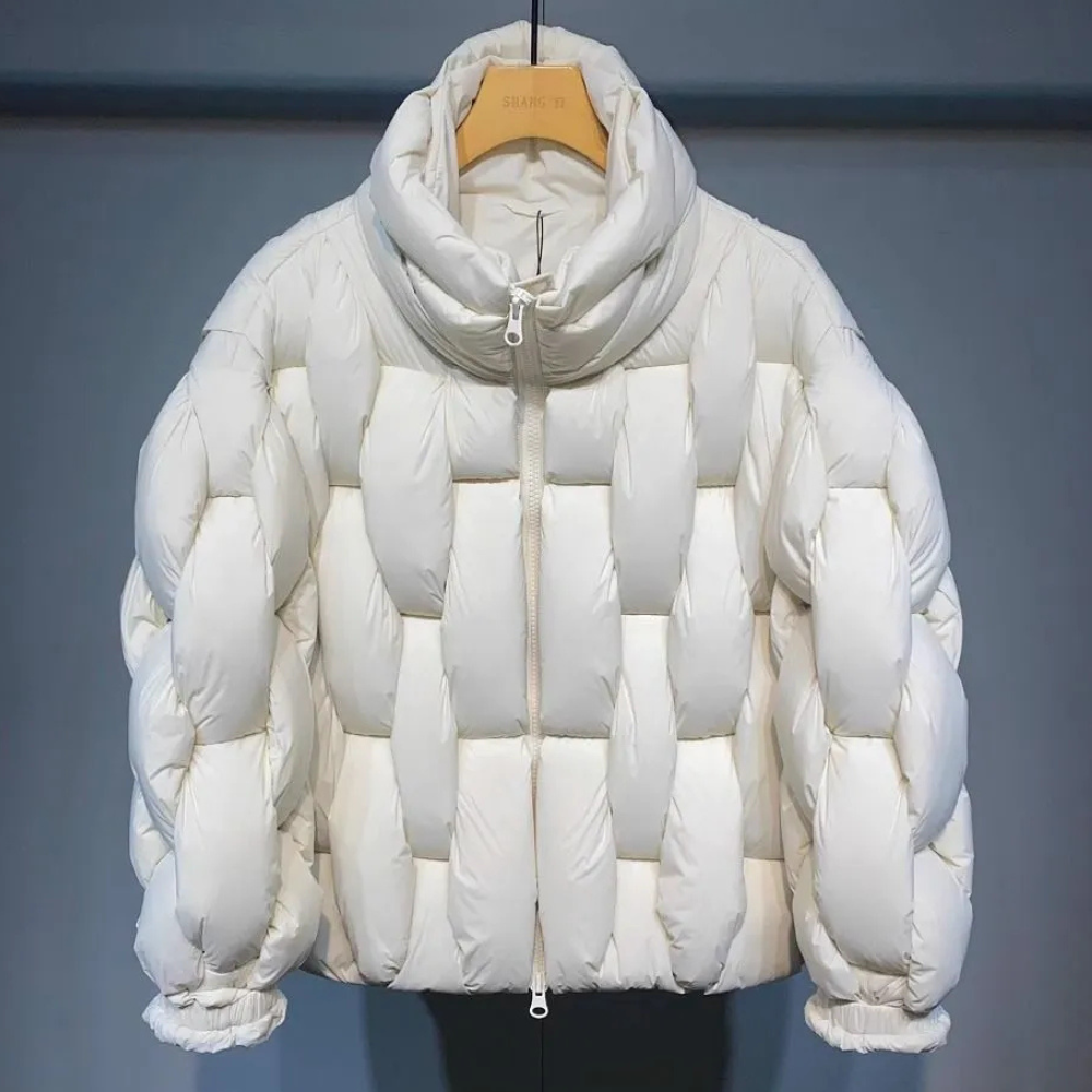 Schwarz | Stylische warme Pufferjacke für Männer, leicht und bequem