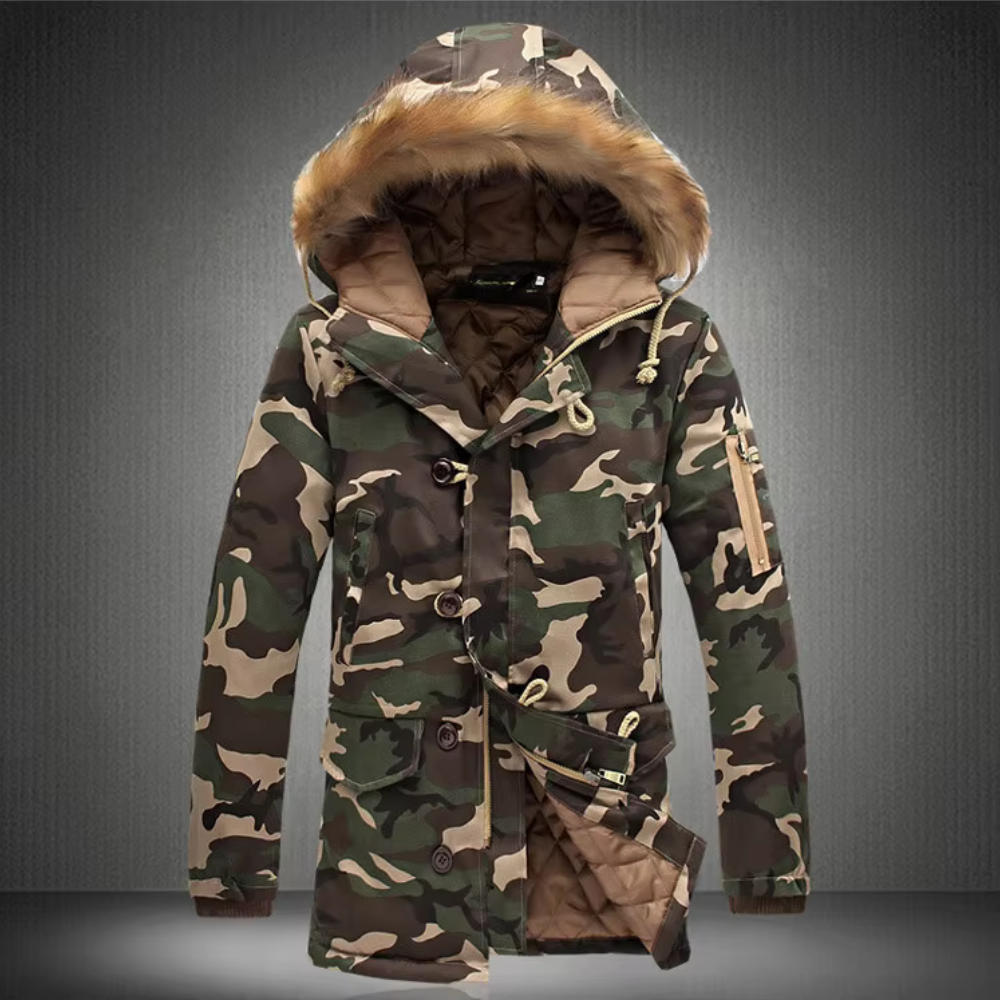 Scott | Stilvolle Kapuzenjacke mit Tarnmuster für Herren