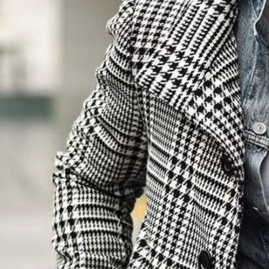 Oisin | Trendiger Karierter Mantel, Warm, Vielseitig, Modisch