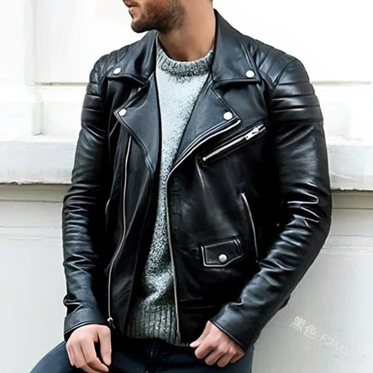 Cruz | Stylische Leder-Bikerjacke für ultimativen Komfort und Haltbarkeit
