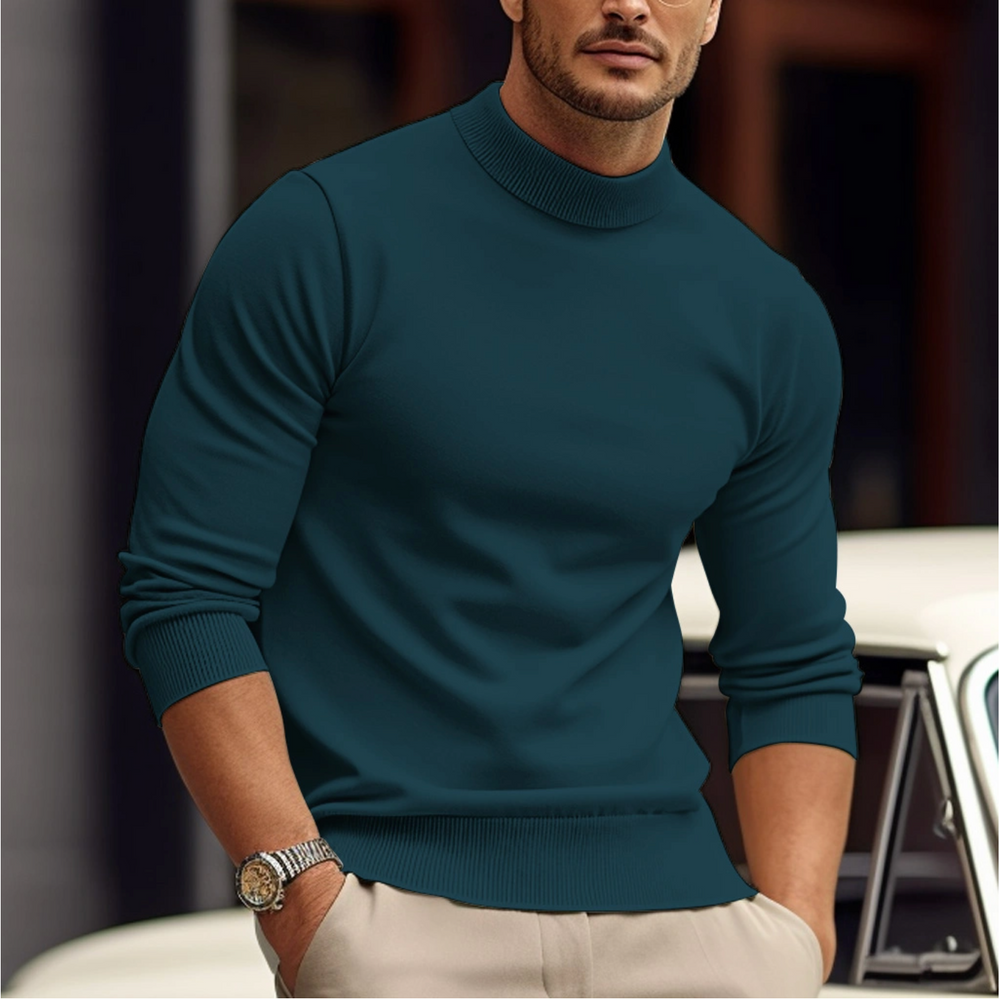 Caden - Men's Cotton Blend Sweater Relaxed Fit Casual Wear 1