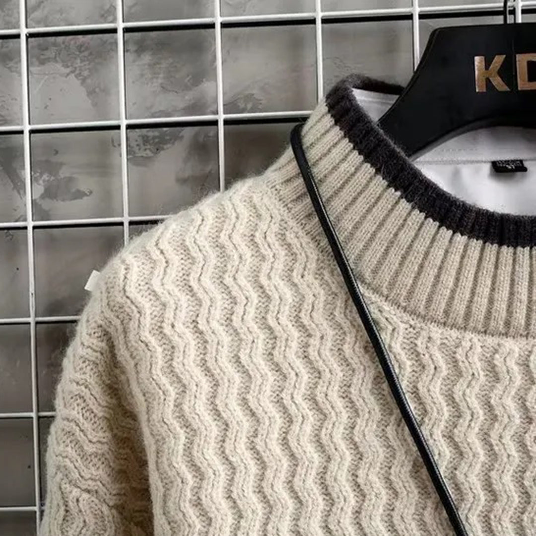 Leroy | Gemütlicher, dicker Strickpullover für Komfort und Stil