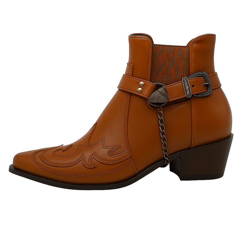 Cody - Men's Ankle Cowboy Boots Classic Western Style 2