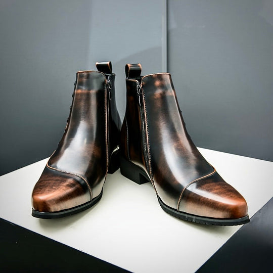 Easton | Elegant Leather Dress Boots for Men