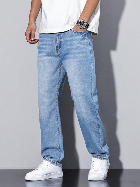 Daan - Men's Casual Jeans Cotton Blend Loose Fit 3