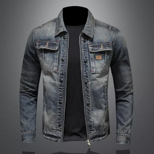 Nathan | Trendige Herren-Denimjacke mit Komfortschnitt