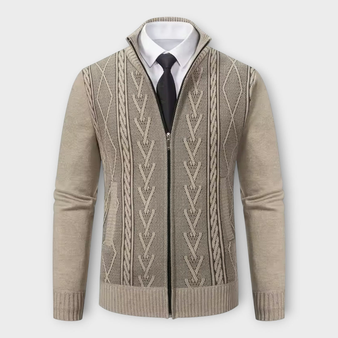 Lucan | Stylischer Strick-Zip-Up-Pullover für Männer, bequem und vielseitig