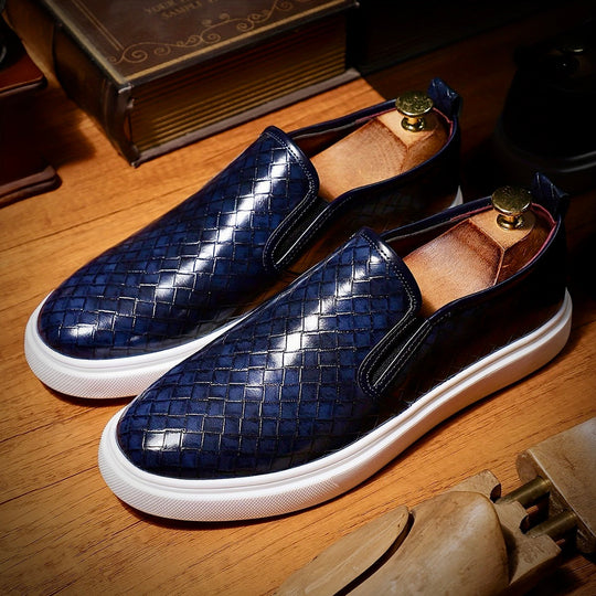 Darius | Premium Graf Leather Slip-On Shoes for Comfort