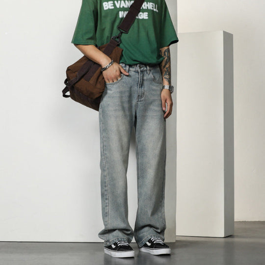 Gavin - Men's Bootcut Jeans High Waist Casual Fit Denim 0