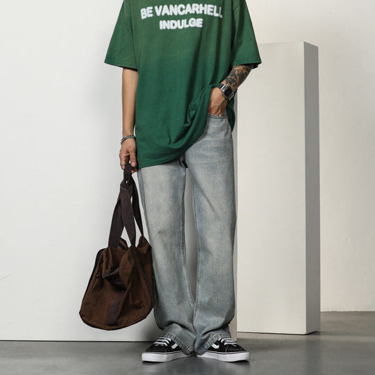 Gavin - Men's Bootcut Jeans High Waist Casual Fit Denim 3