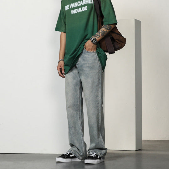 Gavin - Men's Bootcut Jeans High Waist Casual Fit Denim 4