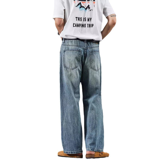 Gavin - Men's Relaxed Jeans Modern Destroyed Look Stretch Denim 5