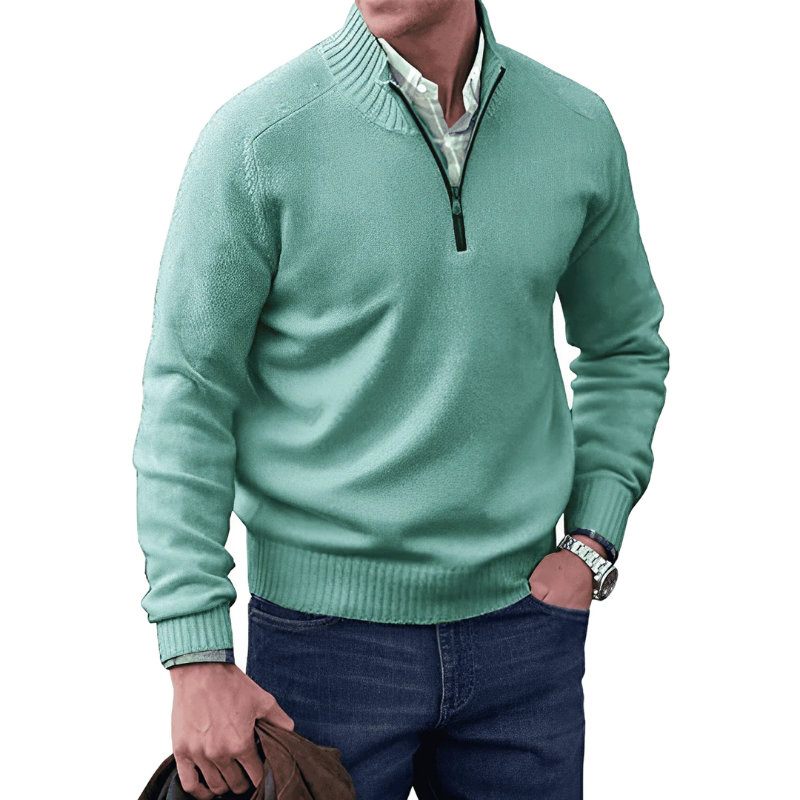 Clyde | Luxuriöser Kaschmir-Reißverschluss-Pullover für Komfort
