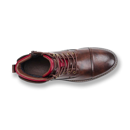 Aaron | Luxurious Leather Oxford Boots for Ultimate Comfort