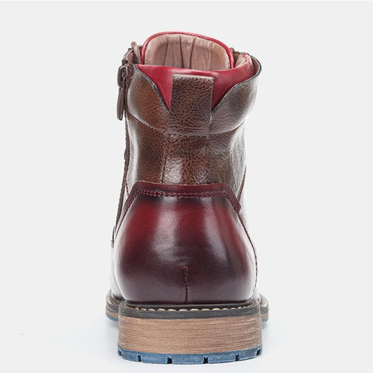 Aaron | Luxurious Leather Oxford Boots for Ultimate Comfort