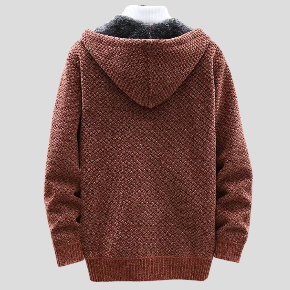 Hendrik - Men's Knitted Hoodie Soft Fabric Relaxed Fit 4