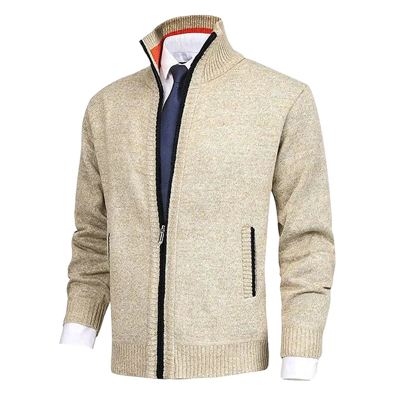 Jasper - Men's Cardigan with Zipper and Pockets, Casual Style 3