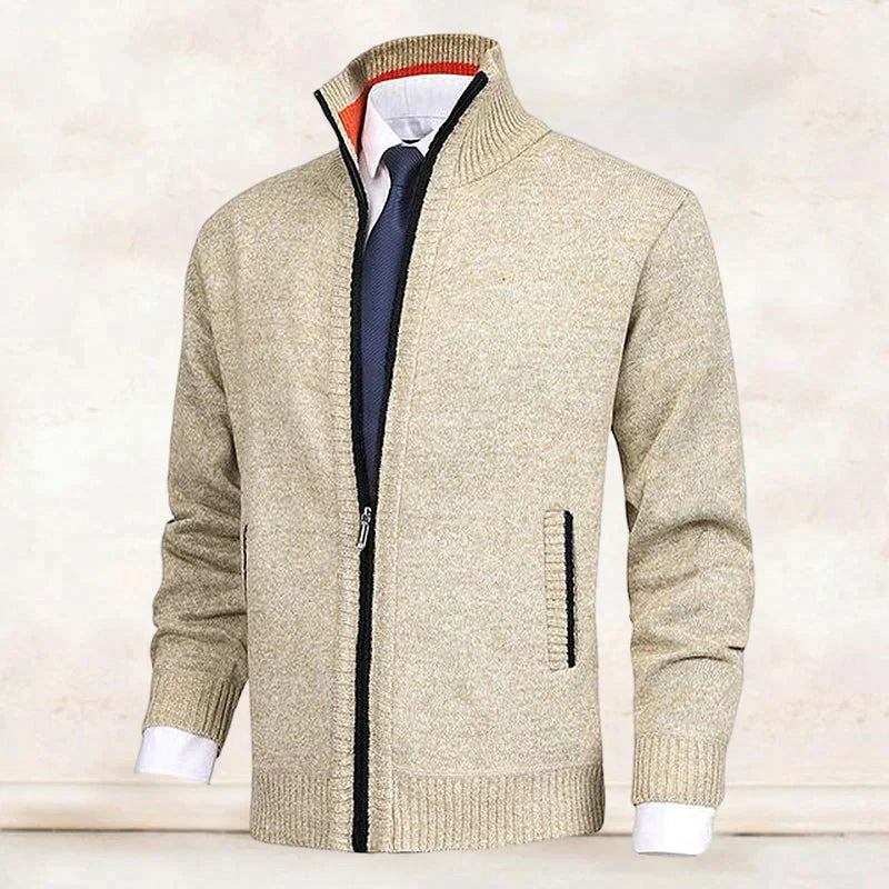 Jasper - Men's Cardigan with Zipper and Pockets, Casual Style 4