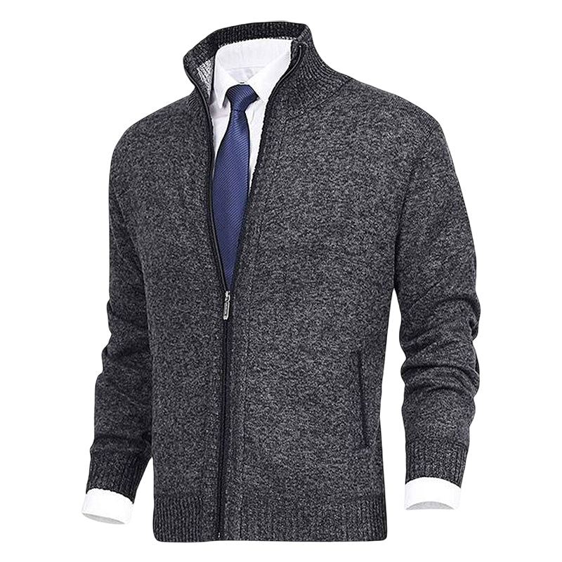 Jasper - Men's Cardigan with Zipper and Pockets, Casual Style 8