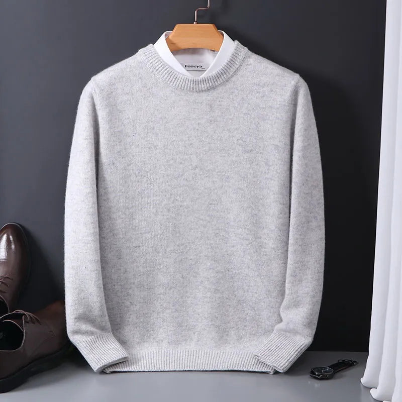 Jasper - Men's Cashmere Pullover Regular Fit Red, Luxurious Softness 1