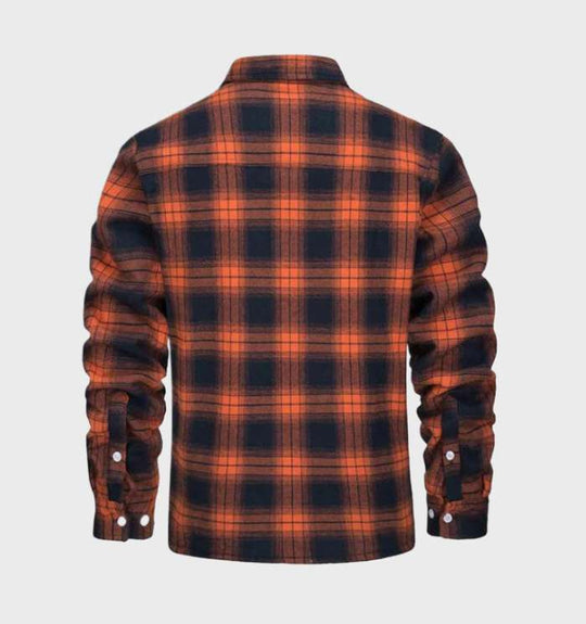Jasper - Men's Flannel Jacket Vintage Style with Fleece Lining 1