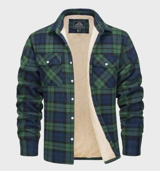 Jasper - Men's Flannel Jacket Vintage Style with Fleece Lining 2
