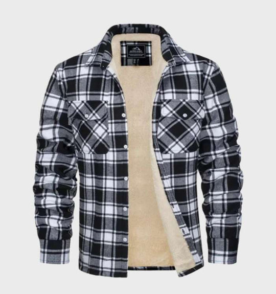 Jasper - Men's Flannel Jacket Vintage Style with Fleece Lining 4