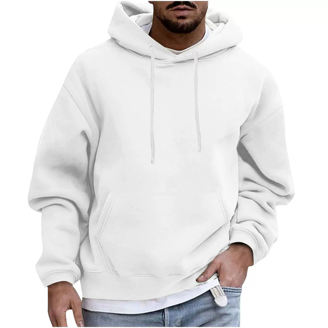 Jasper - Men's Fleece Hoodie Loose Fit with Kangaroo Pocket 0