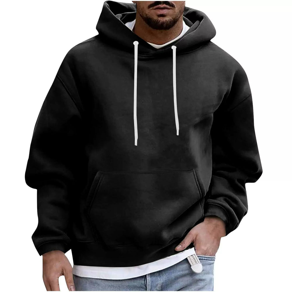 Jasper - Men's Fleece Hoodie Loose Fit with Kangaroo Pocket 1
