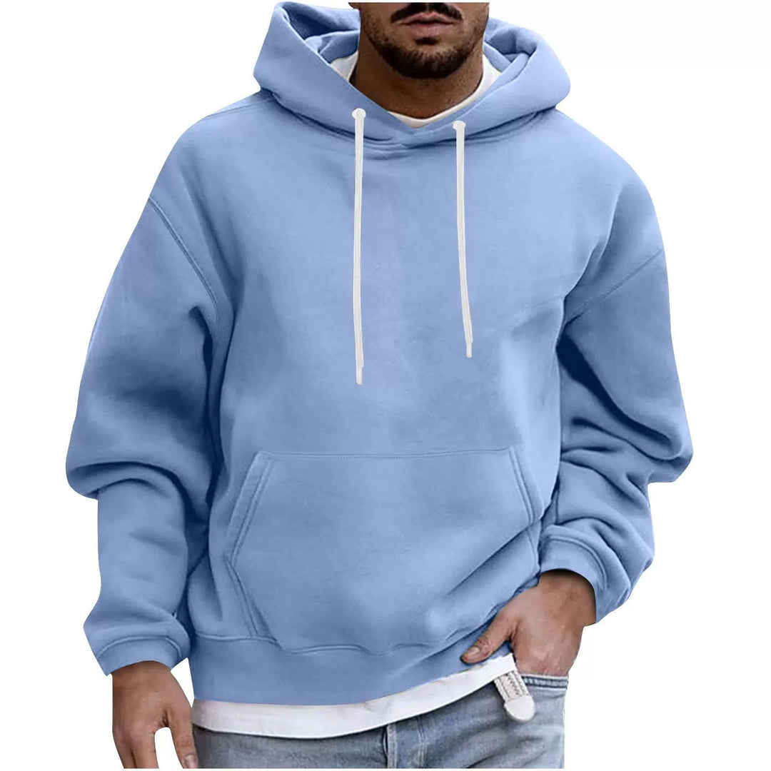 Jasper - Men's Fleece Hoodie Loose Fit with Kangaroo Pocket 5
