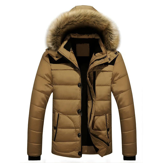 Jim | Stylish Men's Parka with Removable Hood and Warmth