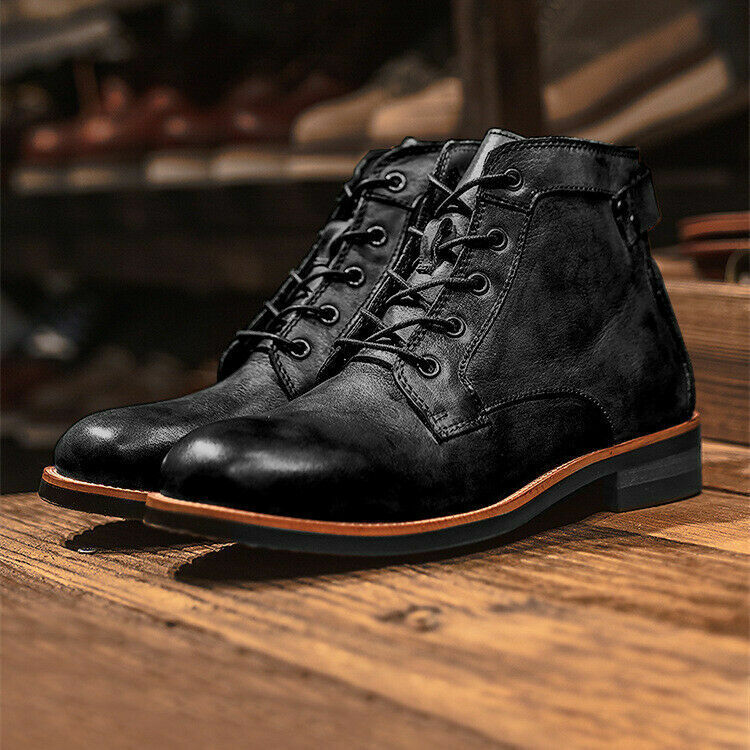 Leo - Men's Leather Boots Comfortable Supportive Design 0